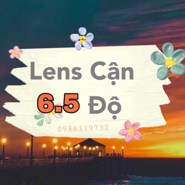 Lens Cận ( 6.5 Độ - Giãn To ) Tặng khay gương dụng cụ