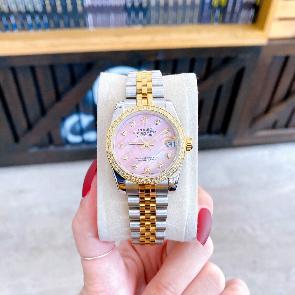 Đồng hồ Nữ R0lex oyster Cao Cấp Size 31mm Máy Quart Thụy SĨ