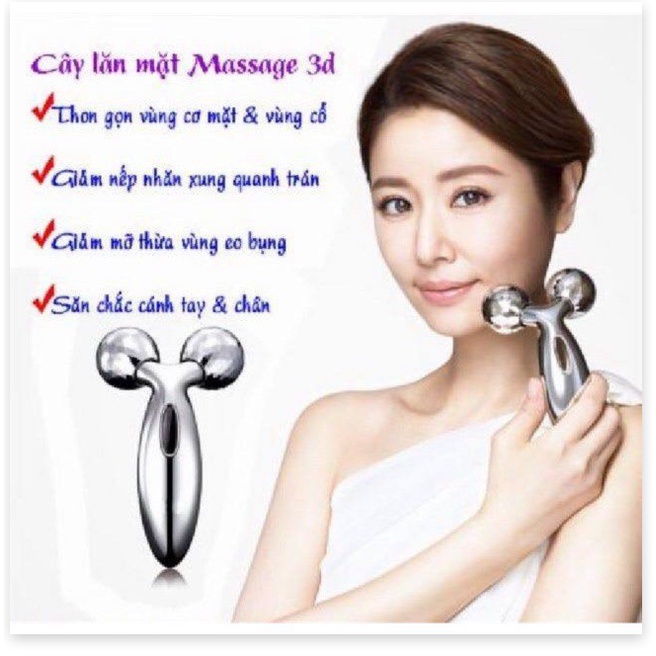 [Mã giảm giá] Con Lăn Massage Mặt Và Toàn Thân 3D Cao Cấp Size To -LM88-A05T3