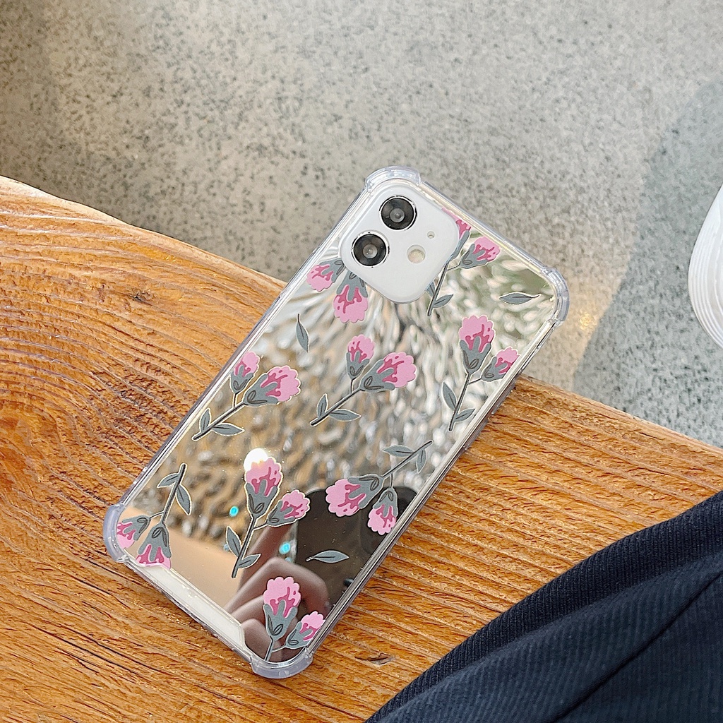 Ốp lưng iphone Ốp Điện Thoại TPU silicone Mặt Gương Thời Trang Cho iPhone 11 pro max X Xr Xs max 7 8 Plus 13 12 pro max Dinuo case
