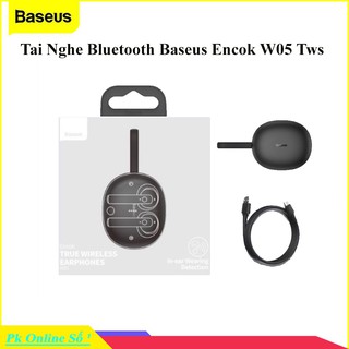 Tai nghe bluetooth thể thao baseus encok w05 tws có mic chất lượng cao
