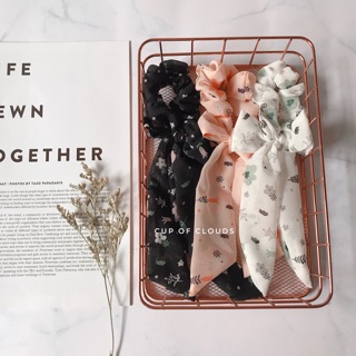 Dây buộc tóc Bow tie - scrunchies nơ