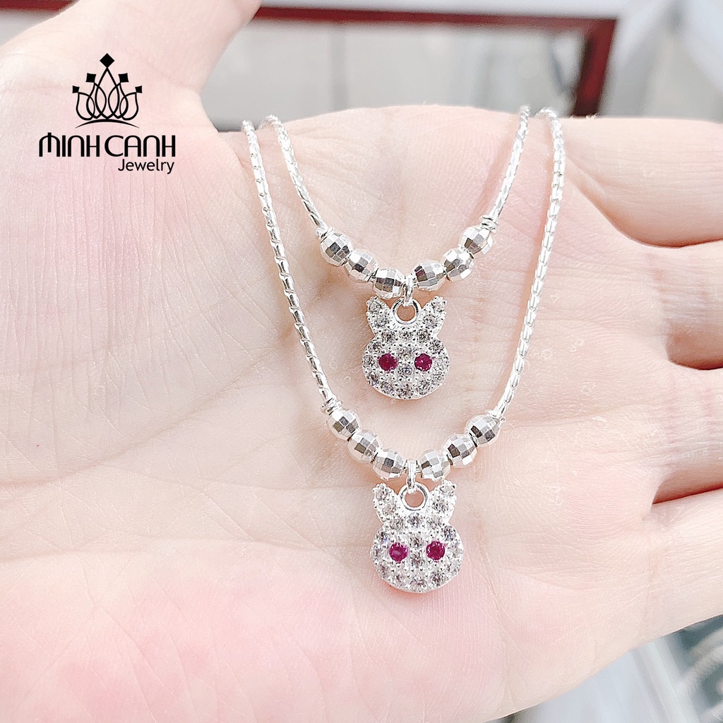 Dây Chuyền Bạc Trẻ Em Thỏ Mix Bi Minh Canh Jewelry