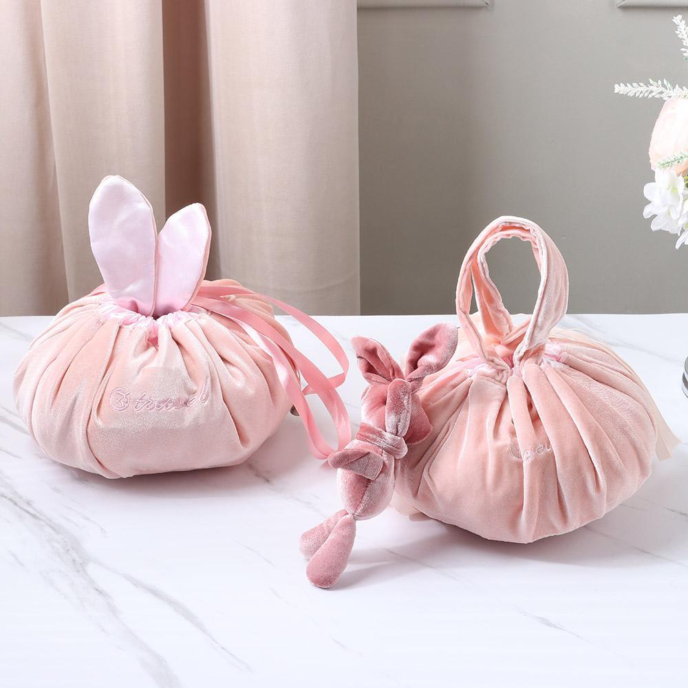 Túi Đựng Mỹ Phẩm Orentlii Magic Thiết Kế Tai Thỏ Dễ Sử Dụng