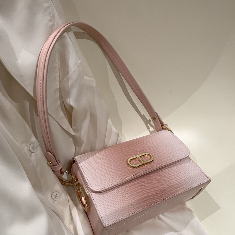 Túi Đeo Một Bên Vai Hình Vuông Nhỏ Màu Hồng Thời Trang Phong Cách Hàn Quốc Cho Nữ 2022