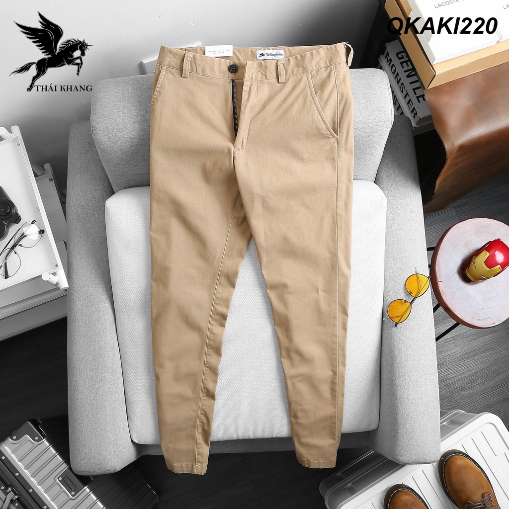 Quần dài kaki nam cao cấp THÁI KHANG vải cotton co giãn dày mềm QKAKI22