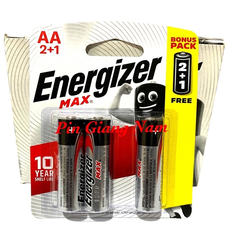 Pin AA Energizer Max E91 vỉ 3 viên