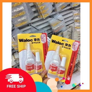 Keo bê tông Waloc đính đá, hoa bột, charm, up móng siêu chắc