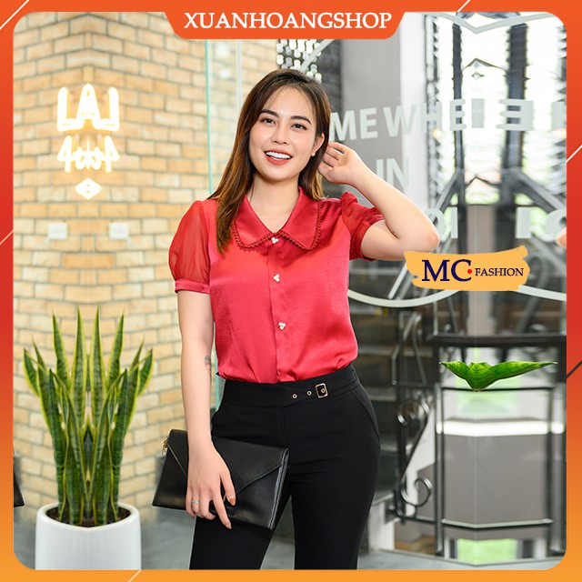 Quần Tây Nữ Công Sở Mc Fashion, Dáng Ống Côn, Lưng Cao, Cạp Đẹp, Vải Co Giãn Nhẹ, Màu Đen, Q0389, Xuân Hoàng Shop