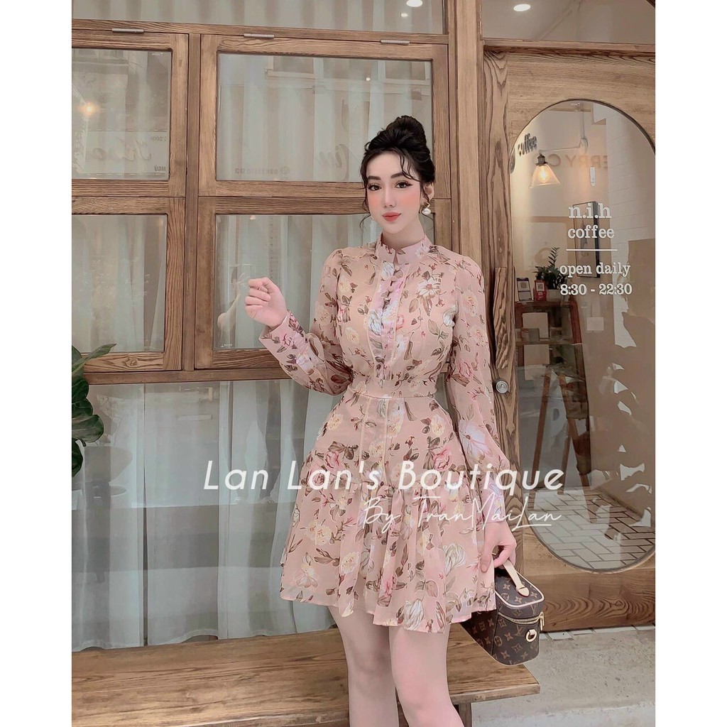 [Mã FAMAYWA2 giảm 10K đơn 50K] Đầm Váy Dáng Xòe Họa Tiết Hoa Cổ Cao Tôn Dáng Siêu Xinh Thời Trang Nữ Dạo Phố, Dự Tiệc | BigBuy360 - bigbuy360.vn