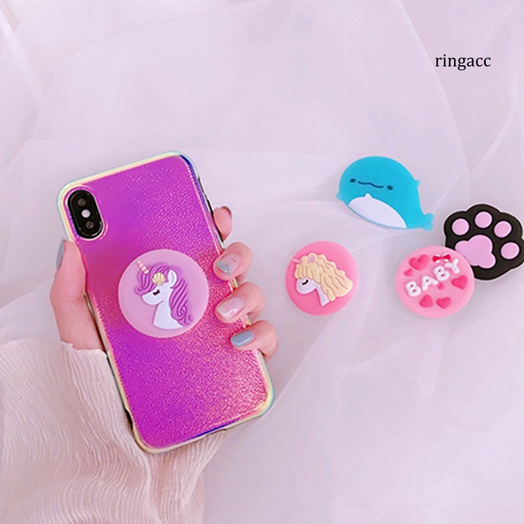 Giá Đỡ Điện Thoại Chống Rơi Có Thể Gập Lại Hình Chân Mèo/ Kỳ Lân Xinh Xắn