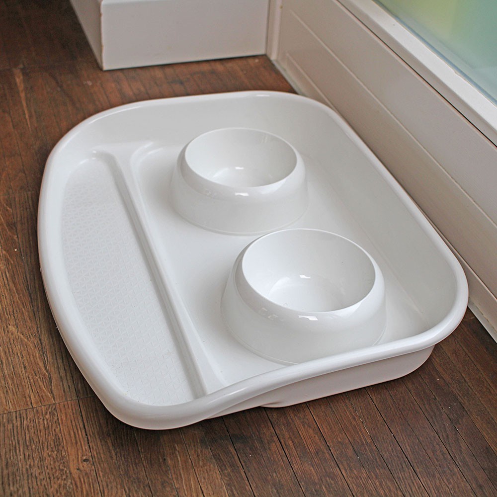 Chén ăn đôi cho thú cưng FERPLASTLINDO MAXI TRAY &amp; BOWLS