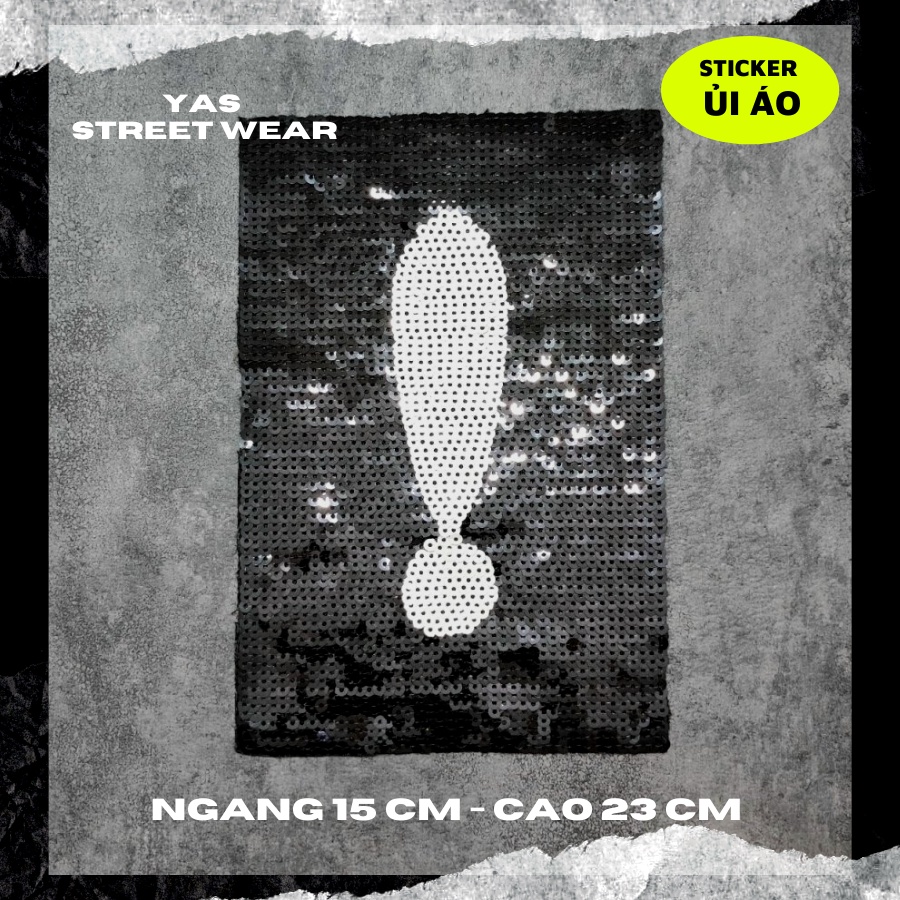 Sticker ủi áo cao cấp, miếng dán quần áo dùng làm Patch ủi, miếng vá quần áo, vá áo phao, trang trí BALO