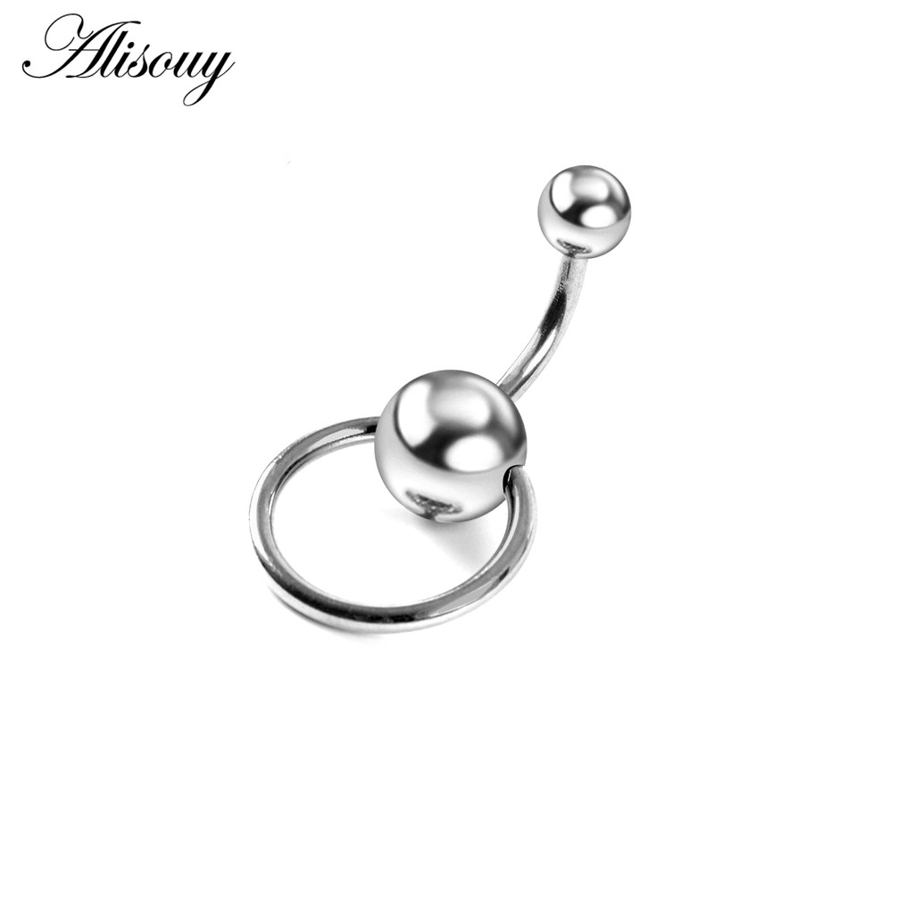 1 Khuyên Rốn Bằng Thép Không Gỉ 14G Màu Sắc