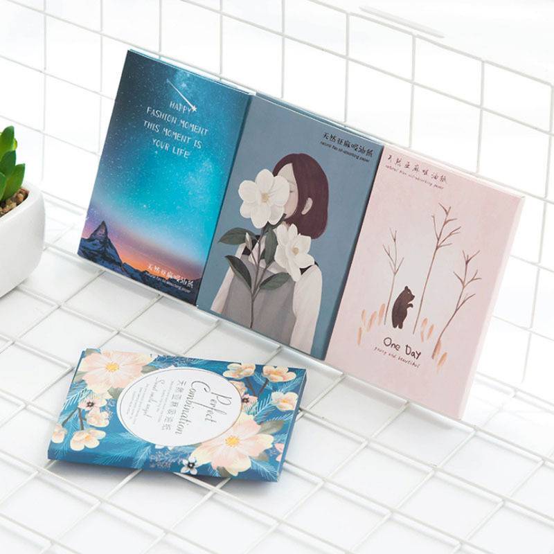 Set 50 giấy thấm dầu nhỏ gọn tiện dụng cho nam nữ | BigBuy360 - bigbuy360.vn