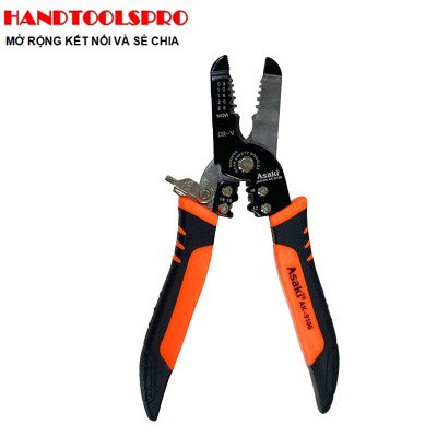 Kềm tuốt dây điện đa năng 0.8 - 1.0 - 1.6 2.0 - 2.6mm2 ASAKI AK-9106