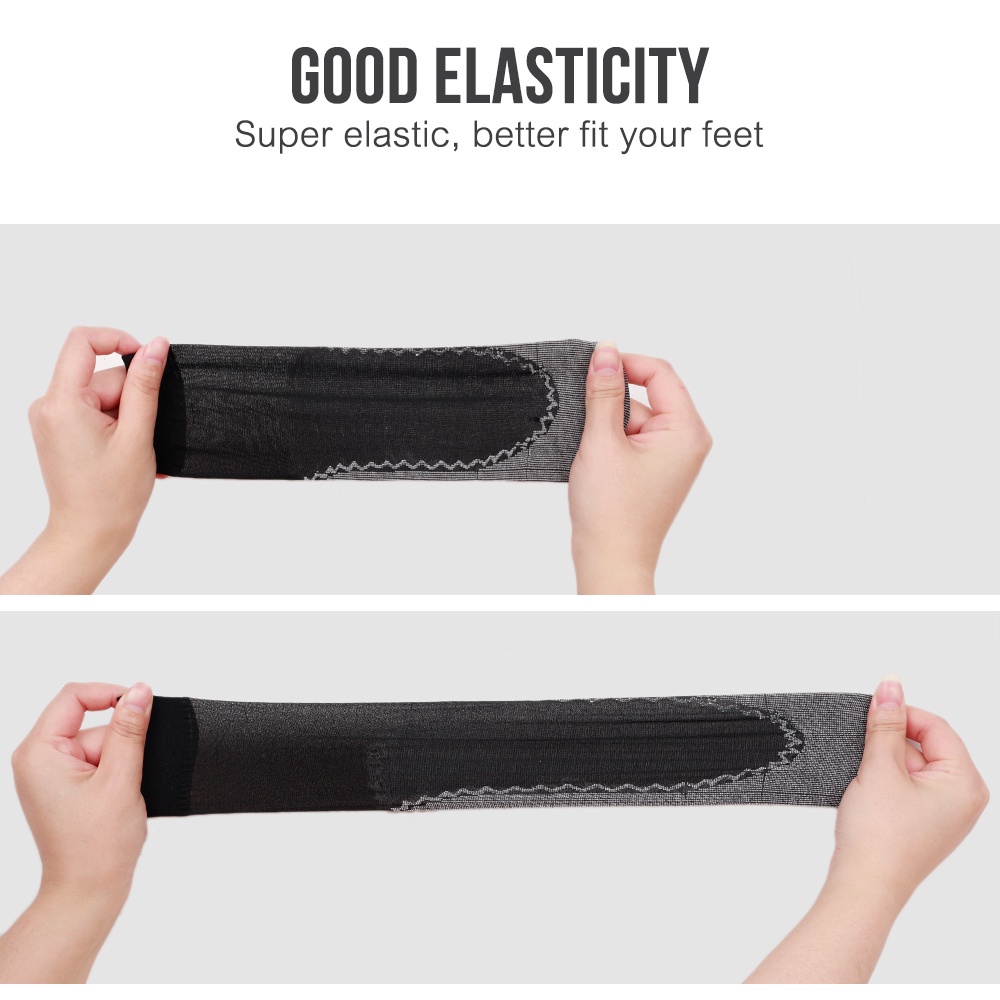 1 Đôi Vớ Cổ Thấp Vải Nhung Lụa Trong Suốt Thoáng Khí Chống Trượt Thời Trang Mùa Hè Cho Nữ