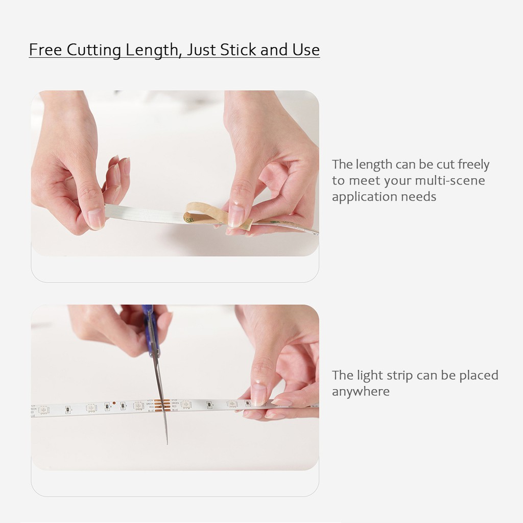 Xiaomi Youpin Dây Đèn Led Gosund 2m / 5m / 10m Trang Trí Thông Minh
