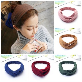 Băng Đô Vải Len Thắt Nút Thời Trang Hàn Quốc Cho Nữ