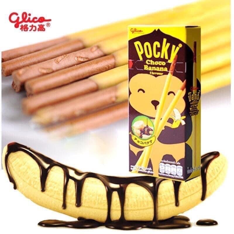 01 Hộp Bánh Pocky Vị Chuối 25gr Thơm Ngon Thái Lan