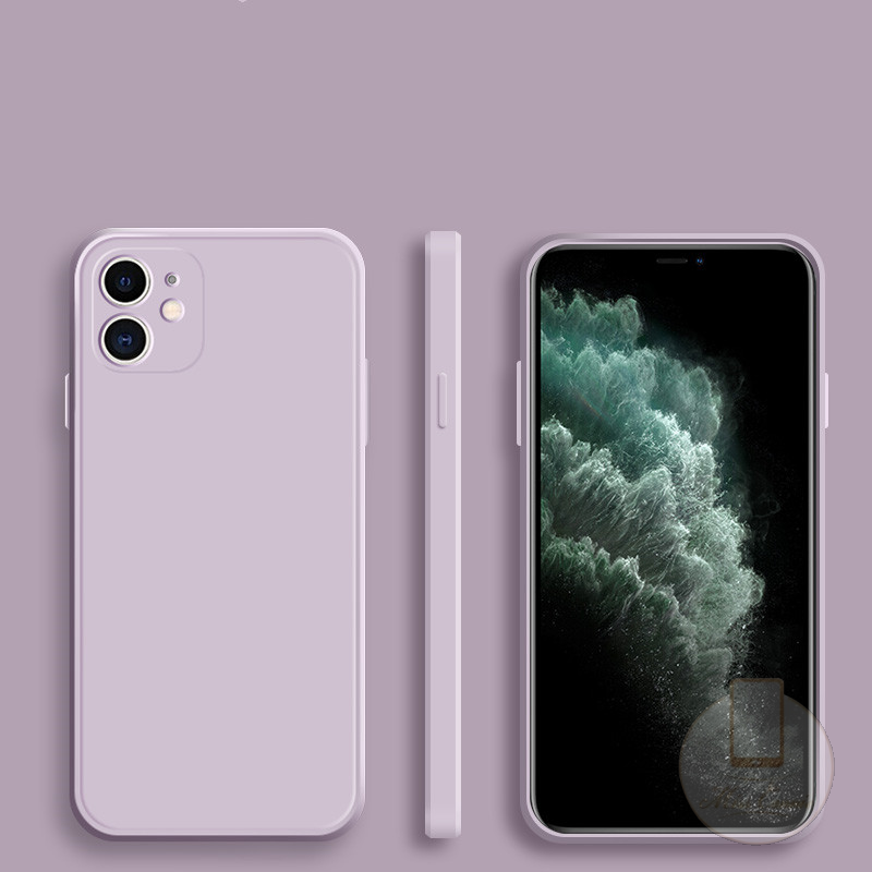 Ốp lưng TPU mềm màu kẹo bảo vệ camera thời trang cho iPhone 11 12 Pro Max 6 6s 7 8 Plus X XS MAX XR SE 2020