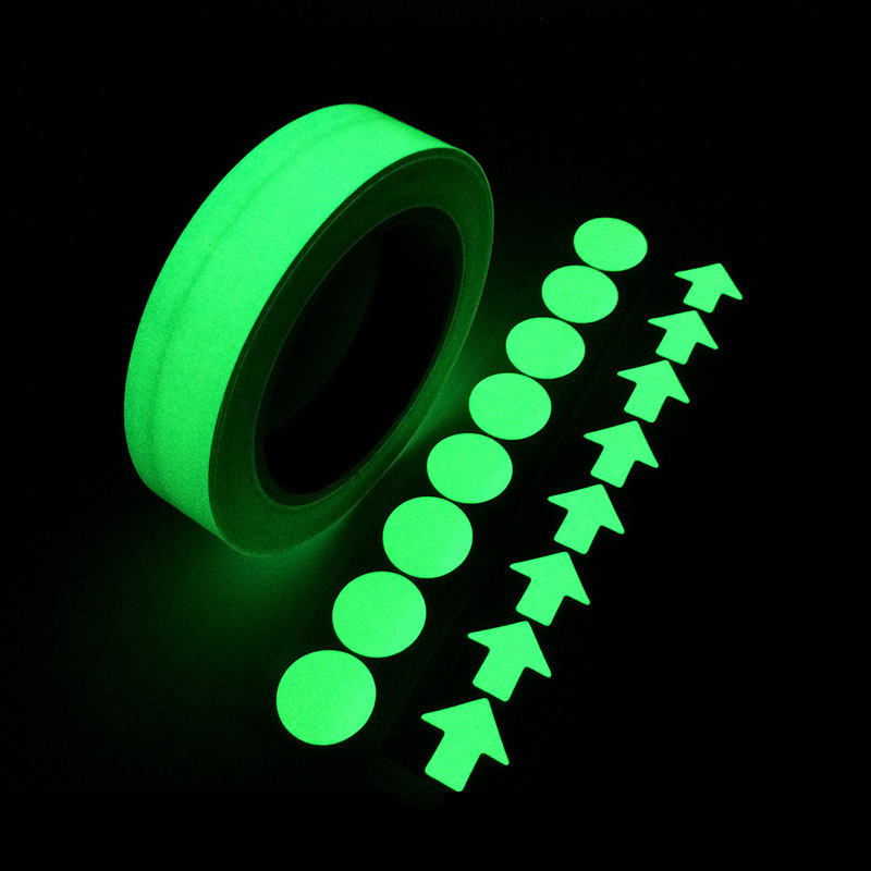 1.5 cm / 2 cm / 3 cm / 4 cm / 5 cm x 1M multicolor luminous warning tape / staircase collision night light strip / DIY stage decoration luminous sticker