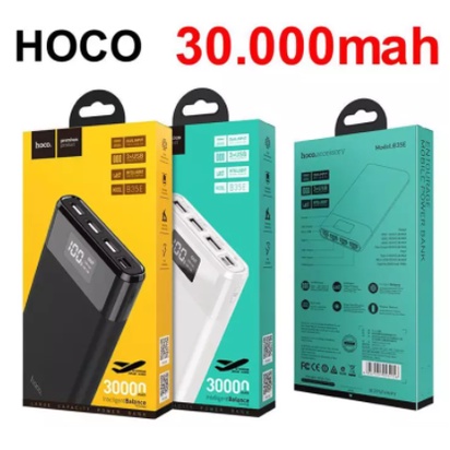 (Siêu nhanh) Sạc Dự Phòng 30.000mAh HOCO B35E 3 Cổng Sạc