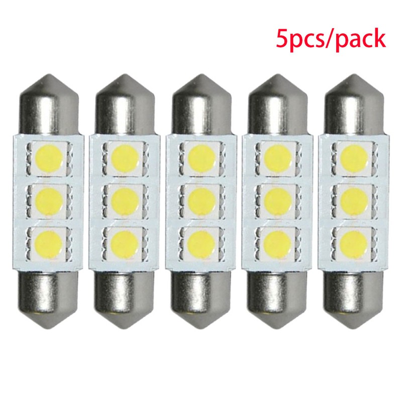 Set 5 đèn LED 36mm 5050 12V gắn bên trong xe hơi chuyên dụng