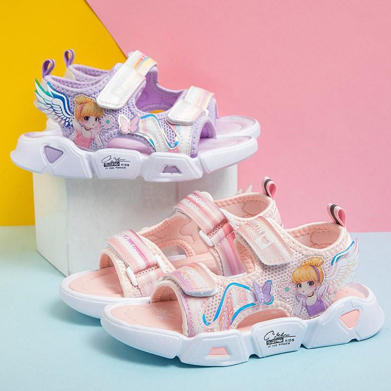 Sandal cho bé gái giày sandal đi học dép quai hậu công chúa quai ngang size 26-37 [SDG25]