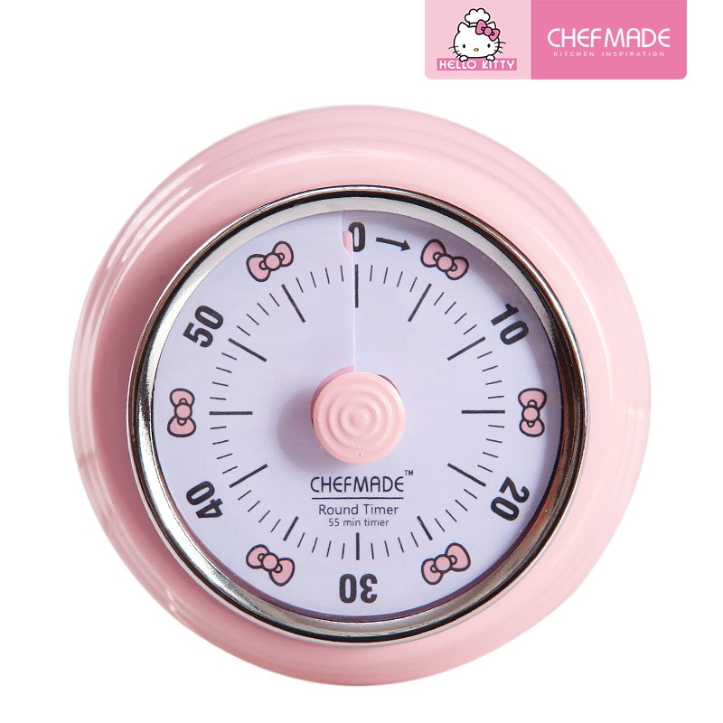 Đồng hồ hẹn giờ nấu ăn CHEF MADE máy cơ hình Hello Kitty dễ thương tiện dụng KT7001