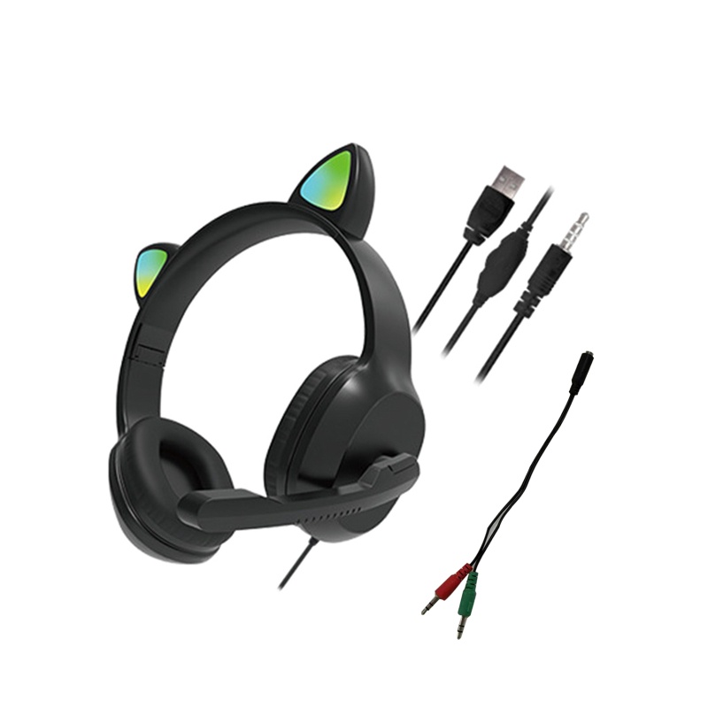 Tai Nghe Trùm Đầu Chơi Game Có Đèn LED Cho PC USB 7 1 Âm Thanh Vòm