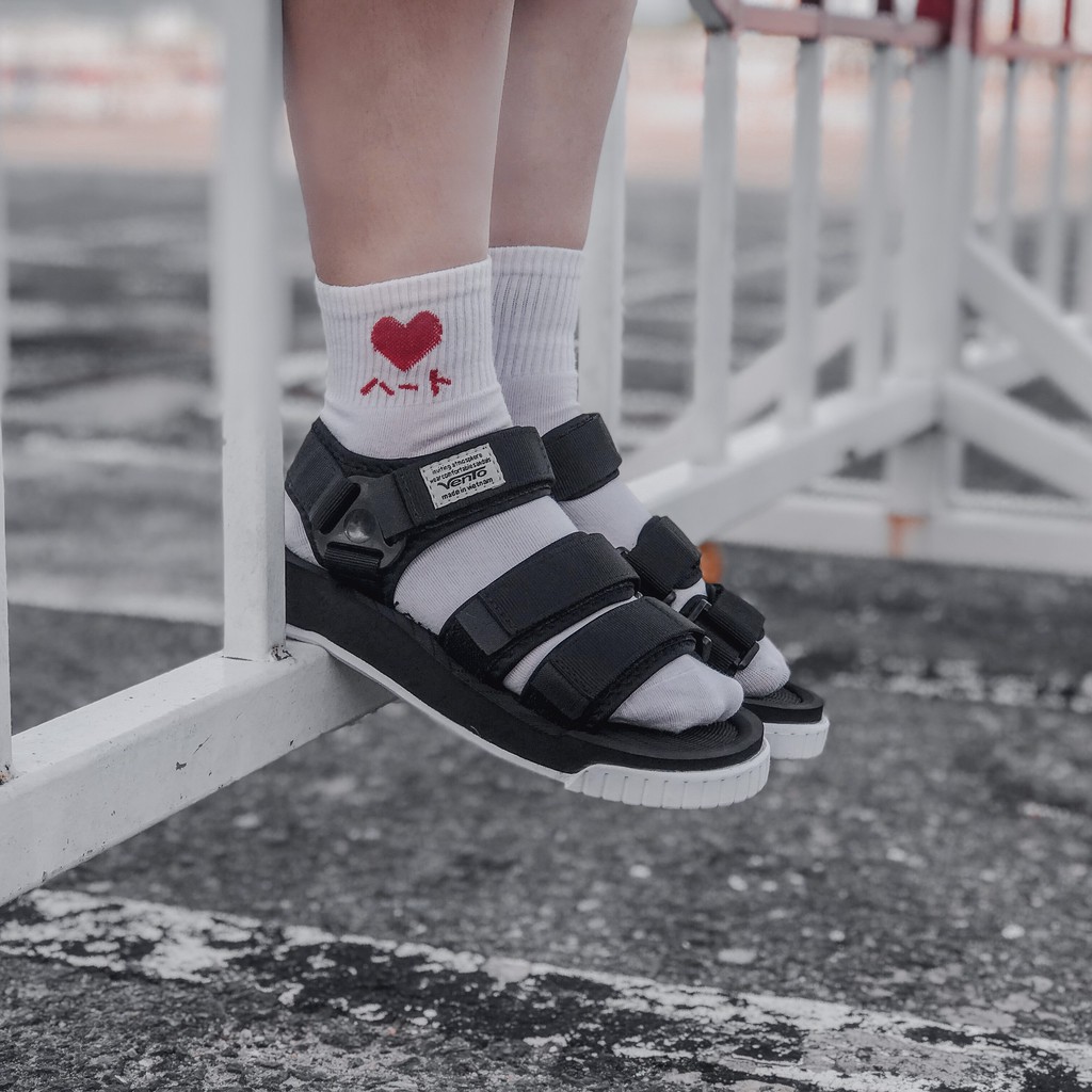 SANDAL UNISEX NAM NỮ- HÀNG VIỆT XUẤT NHẬT NV9801 ĐEN TRẮNG