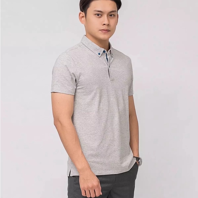 Áo thun polo nam Aristino APS016S9 phông ngắn tay có cổ bẻ dáng slim fit ôm nhẹ trơn màu vải cotton cao cấp mềm mát
