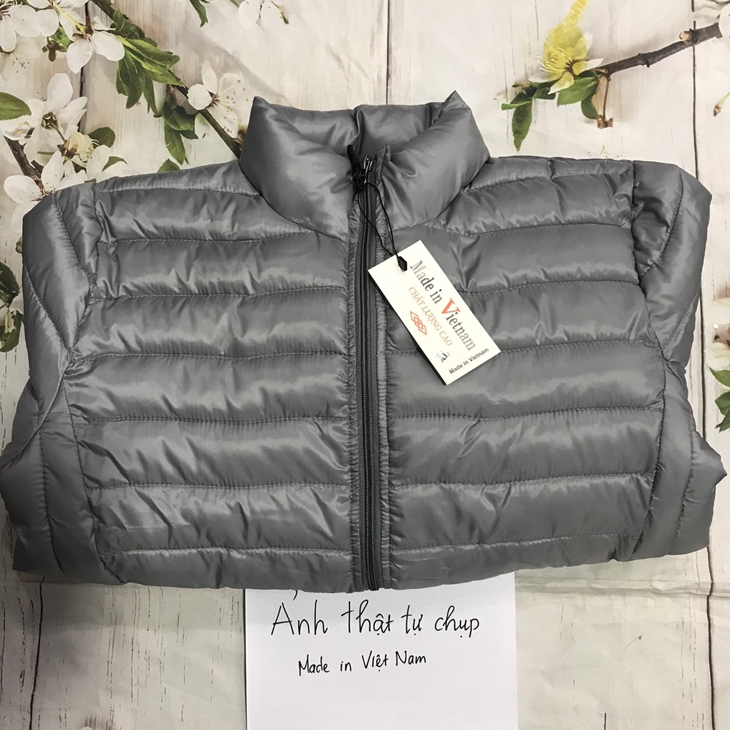 Áo Phao Nam, Áo Khoác Lông Vũ Siêu Nhẹ, Form Slimfit Dáng Ôm, Mặc Cực Ấm, Đủ Size 45-80Kg