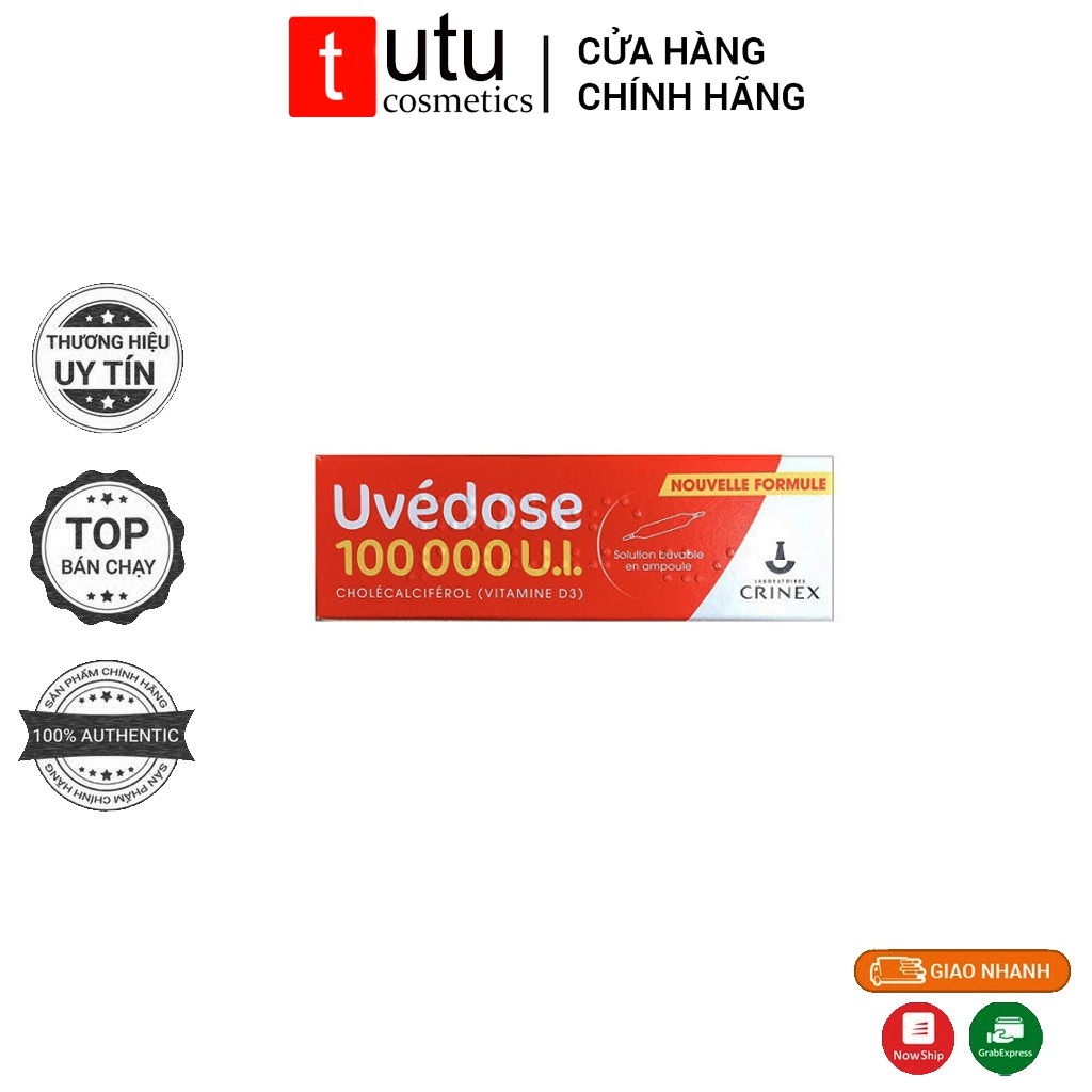 vitamin D3 uvedose d3 liều cao cho bé Uvedose pháp 100000 UI