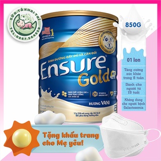 {Chính hãng} Sữa bột cho người lớn hãng Abbott Ensure Gold (HMB)- hương Vani - 850g date 2023