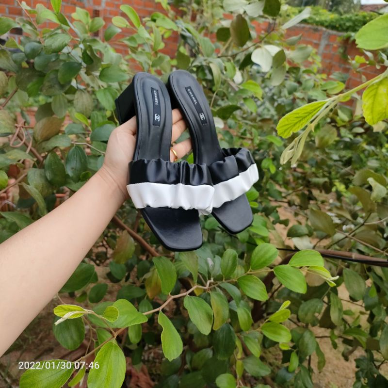 giày cao gót bigsize phối màu(size 35-45)