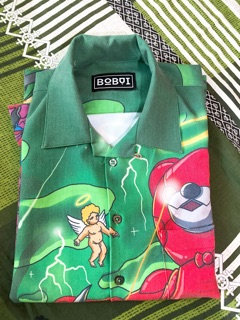 Sơ mi Bobui gấu xanh