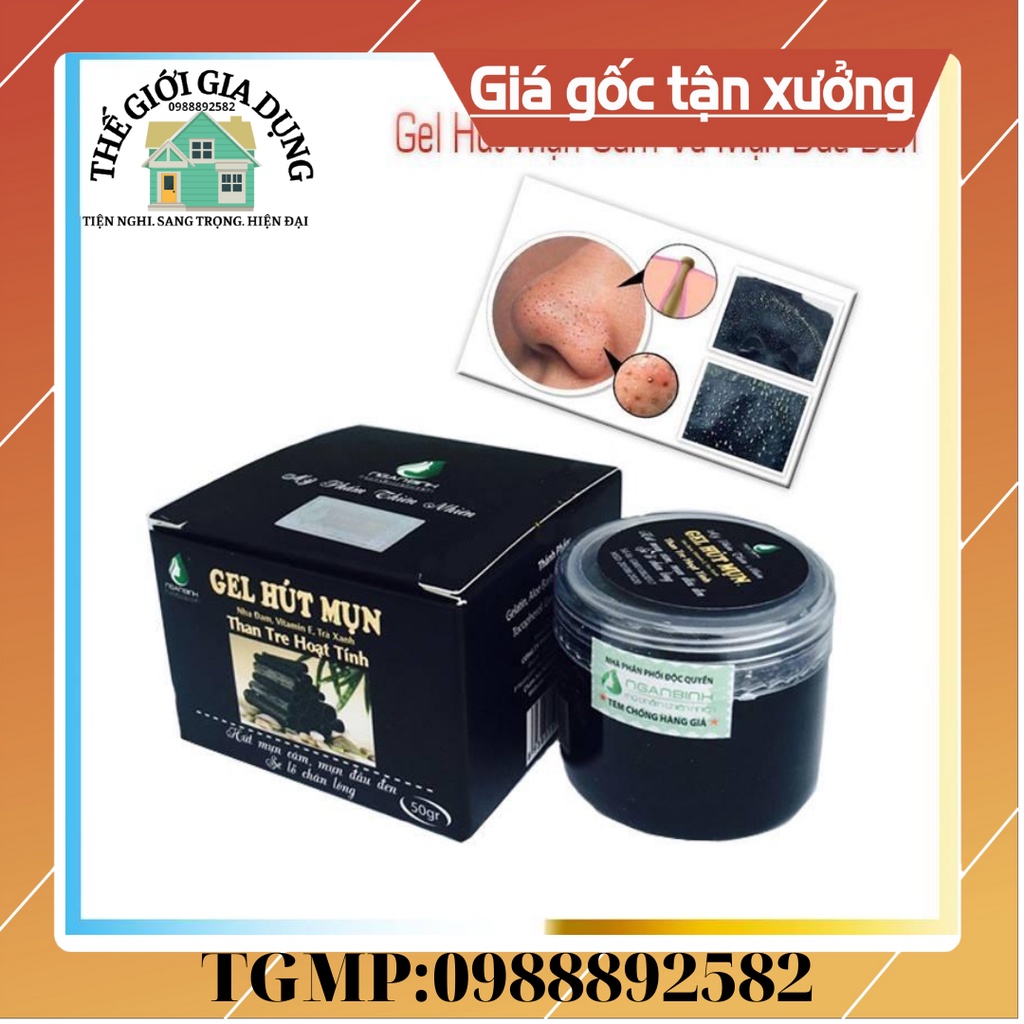 Gel hút mụn than tre hoạt tính Lê Thanh, gel lột mụn - thegioimypham1