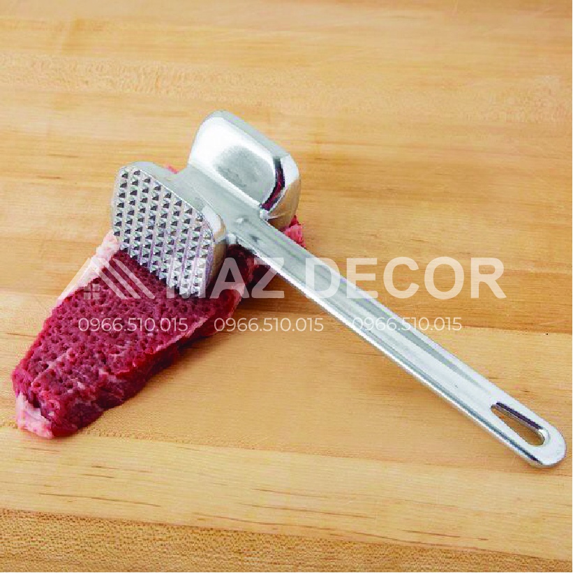 GIÁ SỈ TẠI XƯỞNG Búa đập thịt nhôm đúc Hải phòng đập đá, thịt, hành tỏi sả,... có 2 mặt chống gỉ