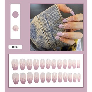 Bộ 24 móng tay giả ngọn lửa