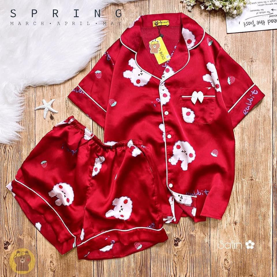 Đồ bộ satin đùi form 40-60kg