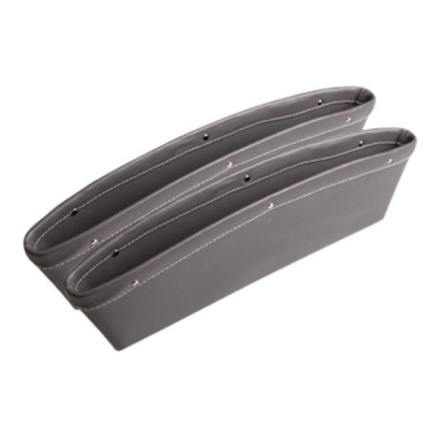 Khay để đồ dẹt cài khe ghế đựng đồ trên ô tô 4 màu đen,kem, nâu,ghi xám