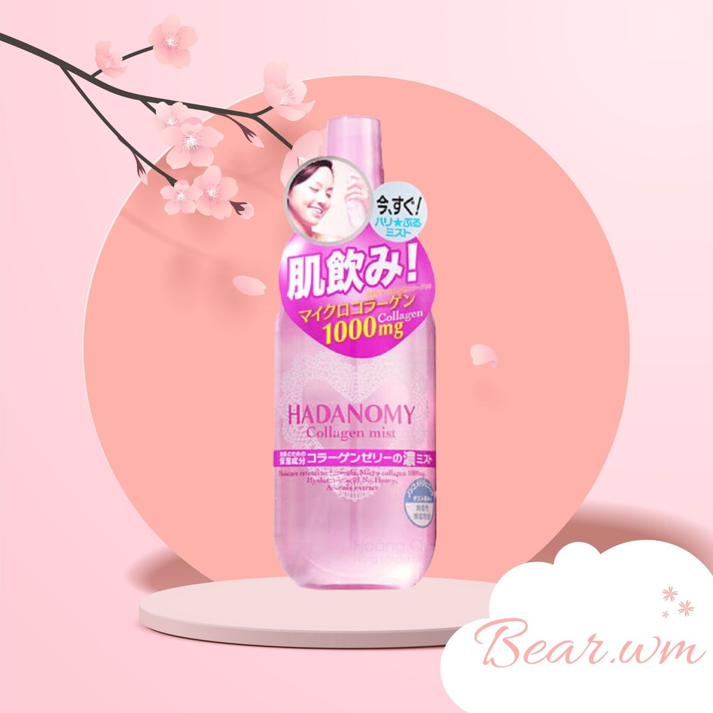 Xịt Khoáng Bổ sung Collagen Hadanomy Nội địa Nhật 250ml