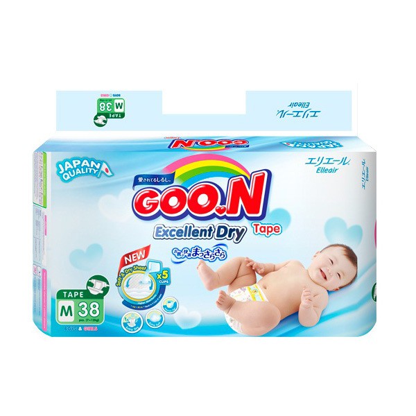 Bỉm dán quần Goon Slim M38/L32/XL30/ l26/xl22/xxl20 Date đến tháng 10-2018