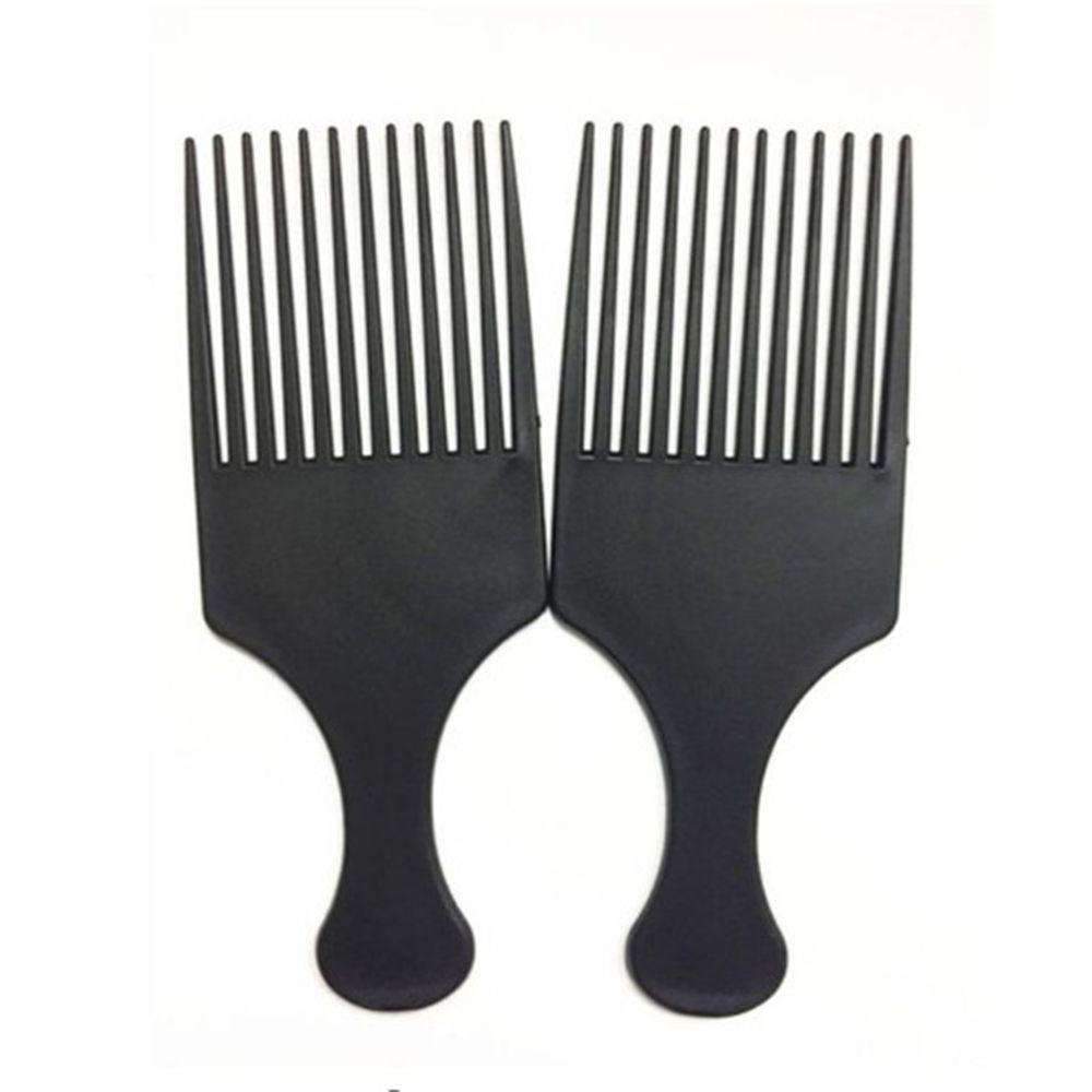LANFY Lược Chải Tóc Afro Bằng Nhựa Màu Đen