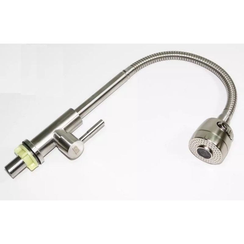 Vòi rửa chén lò xo cổ bi inox 304