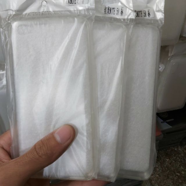 Combo 3 chiếc ốp silicon xiaomi redmi note 5 pro trong suốt (loại A)