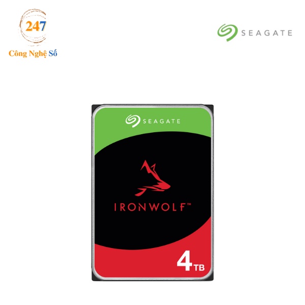 Ổ cứng HDD SEAGATE NAS IRONWOLF 3.5 4TB ST4000VN006