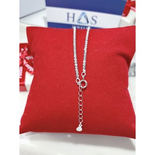 Lắc chân bạc Sequin H.A.S trơn sáng đơn giản - HLC5